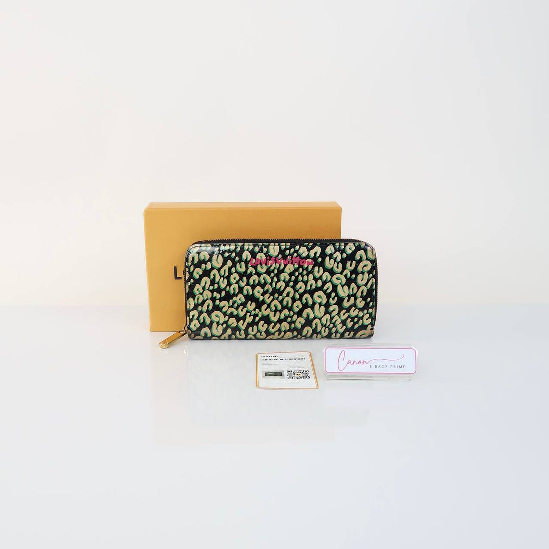 Limited Edition Stephen Sprouse Leopard Vernis Zippy Wallet