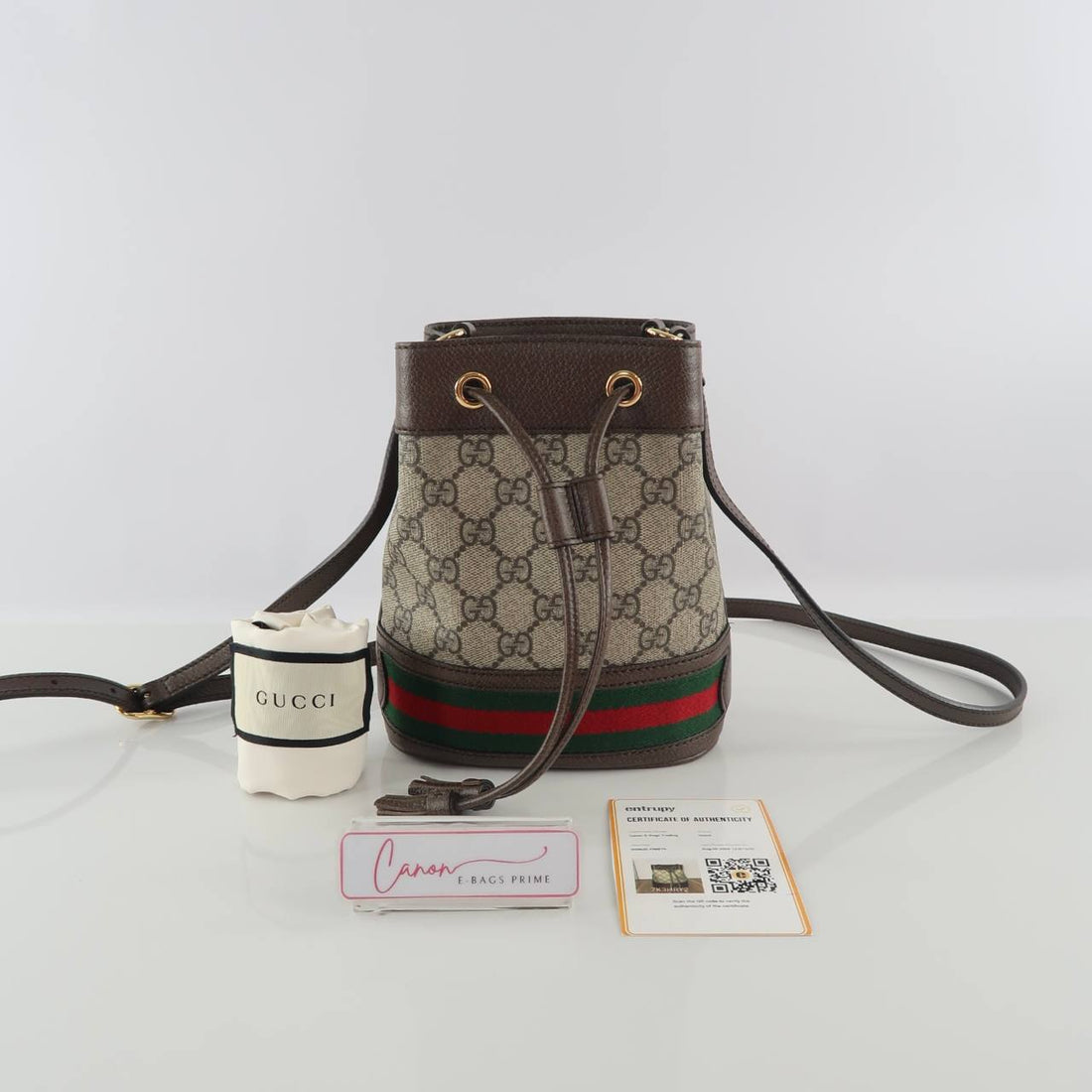 Ophidia GG Supreme Drawstring Bucket Bag