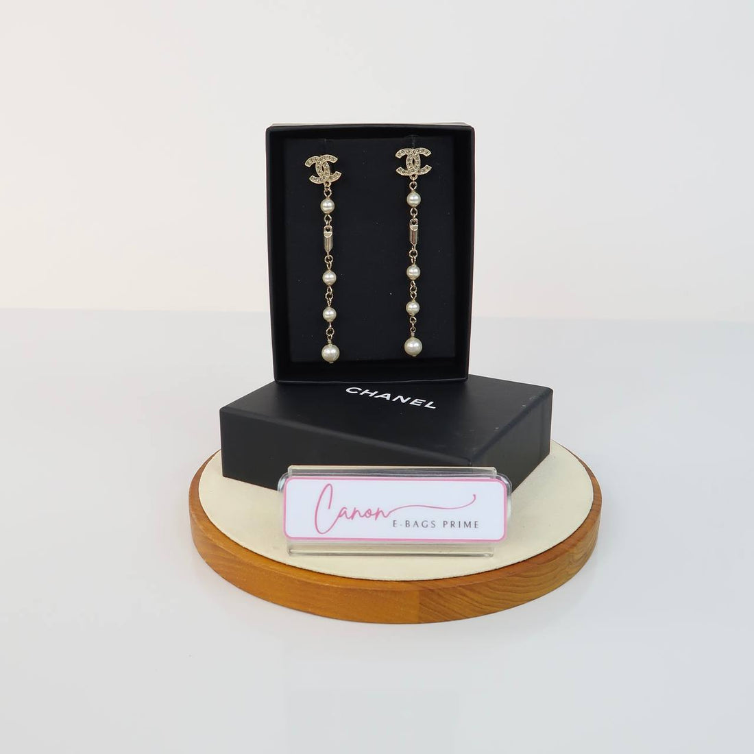 Crystal and Pearl Drop Earrings