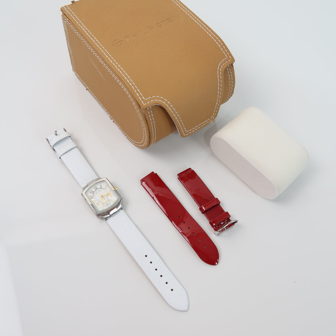 Classic Square Mother of Pearl Dial Watch