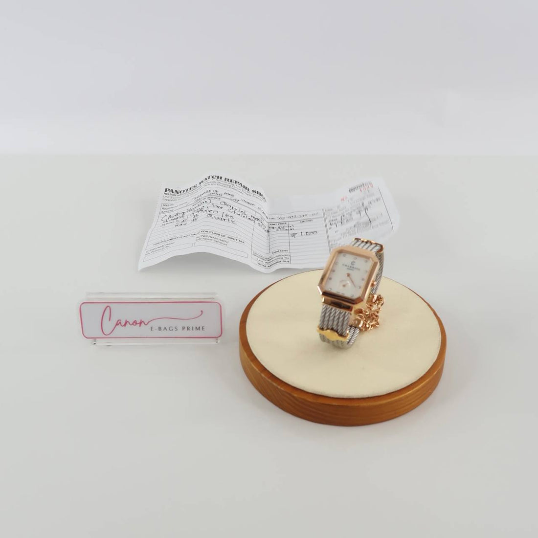 St Tropez Mansart Mother of Pearl Two Tone with Diamonds Stainless Steel Watch Year 1998
