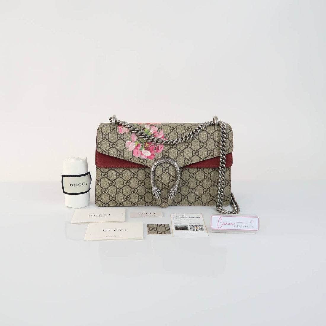 Dionysus GG Supreme Blooms Floral Chain Shoulder Bag
