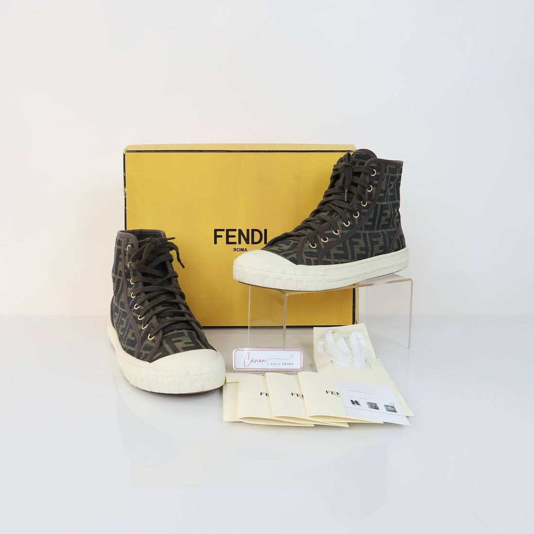 Domino FF Logo High Top Sneakers