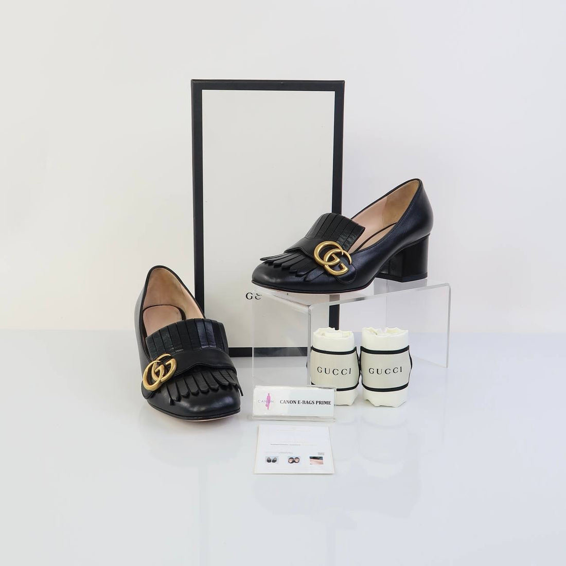 GG Marmont Frine Block Heels Pumps