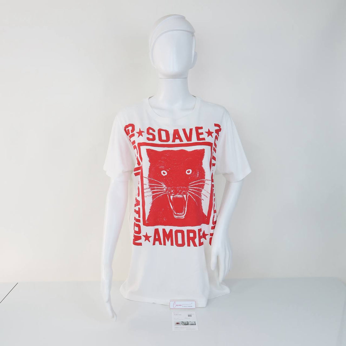Soave Akore Guccification Panther Print T-Shirt