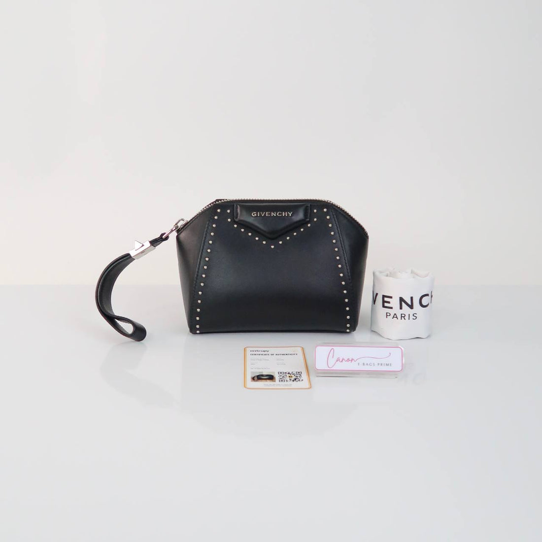 Antigona Studded Wristlet Pouch
