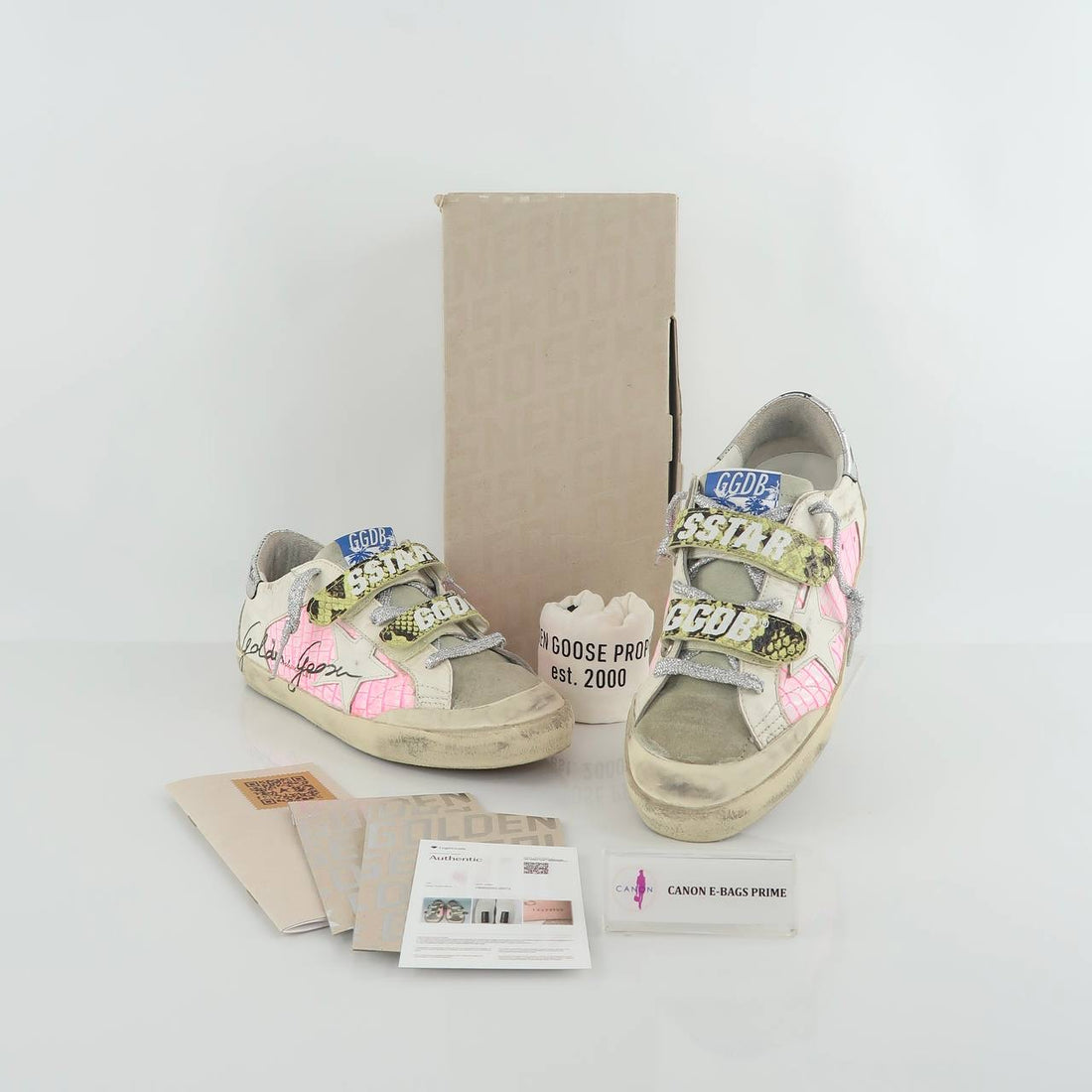 Old School Sneakers with touch-strap closures Star Suede Spur Snake Print