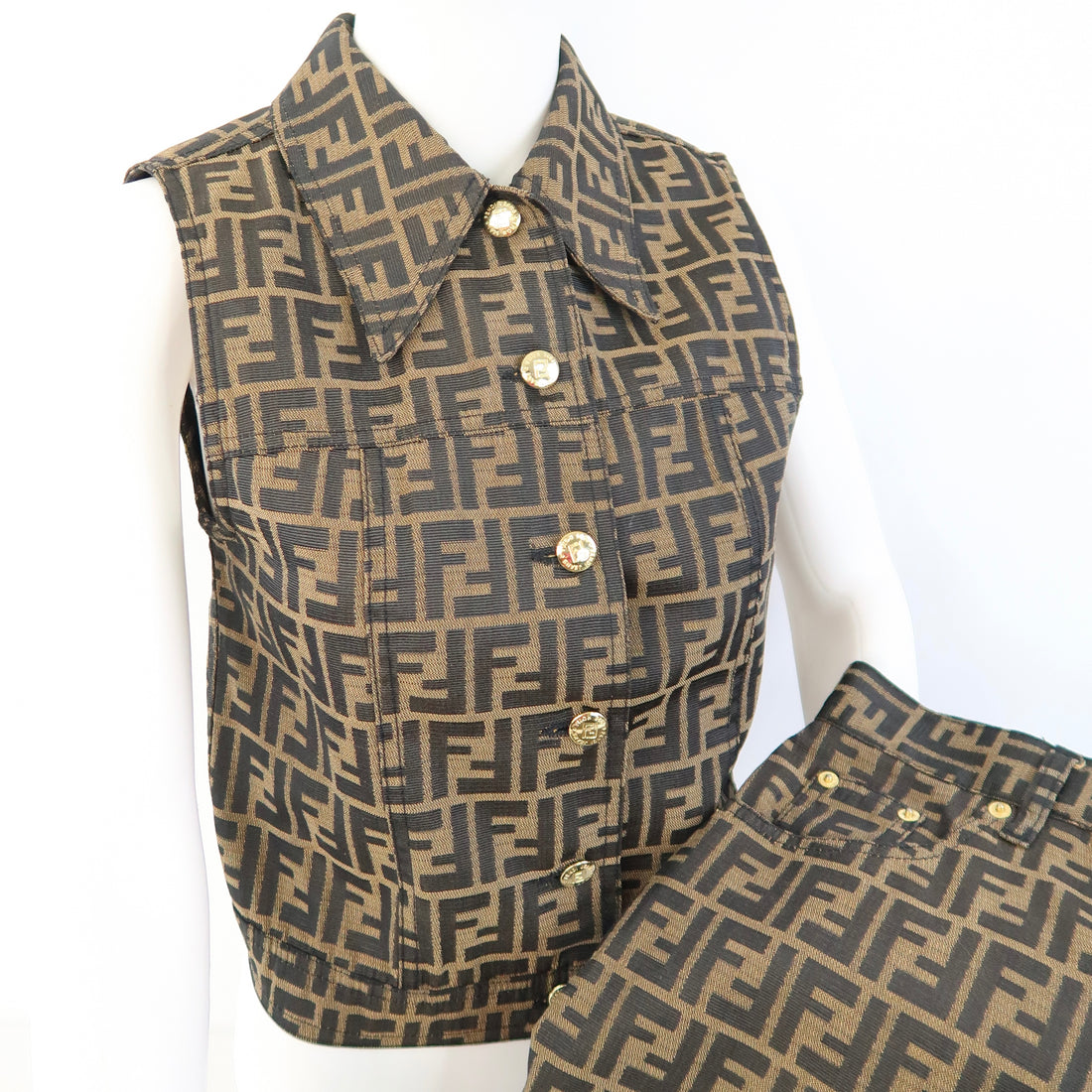 Zucca Print Vest &Pants Set