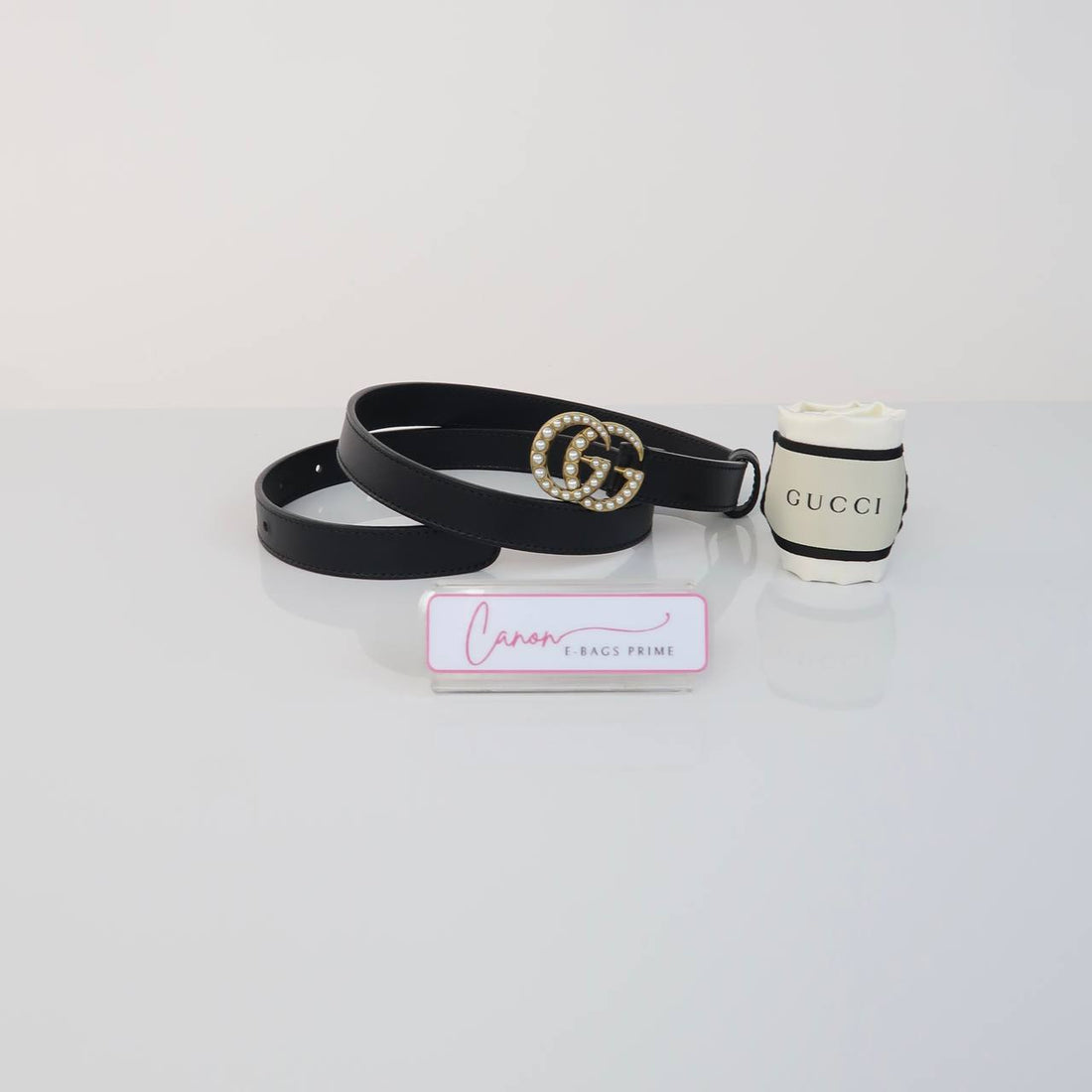 Marmont  Pearl Buckle Slim Belt