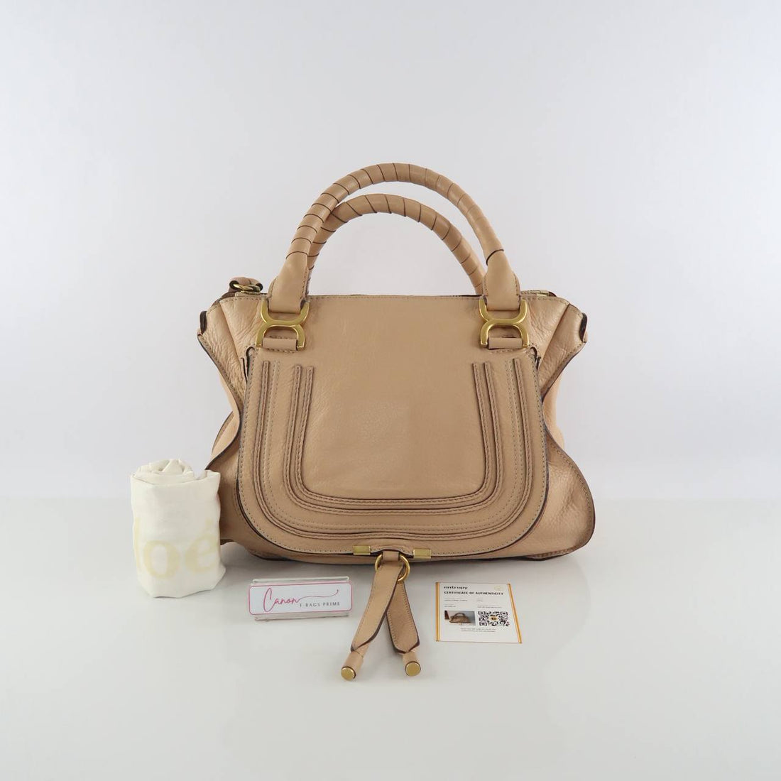 Marcie Double Carry Satchel Top Handle Bag
