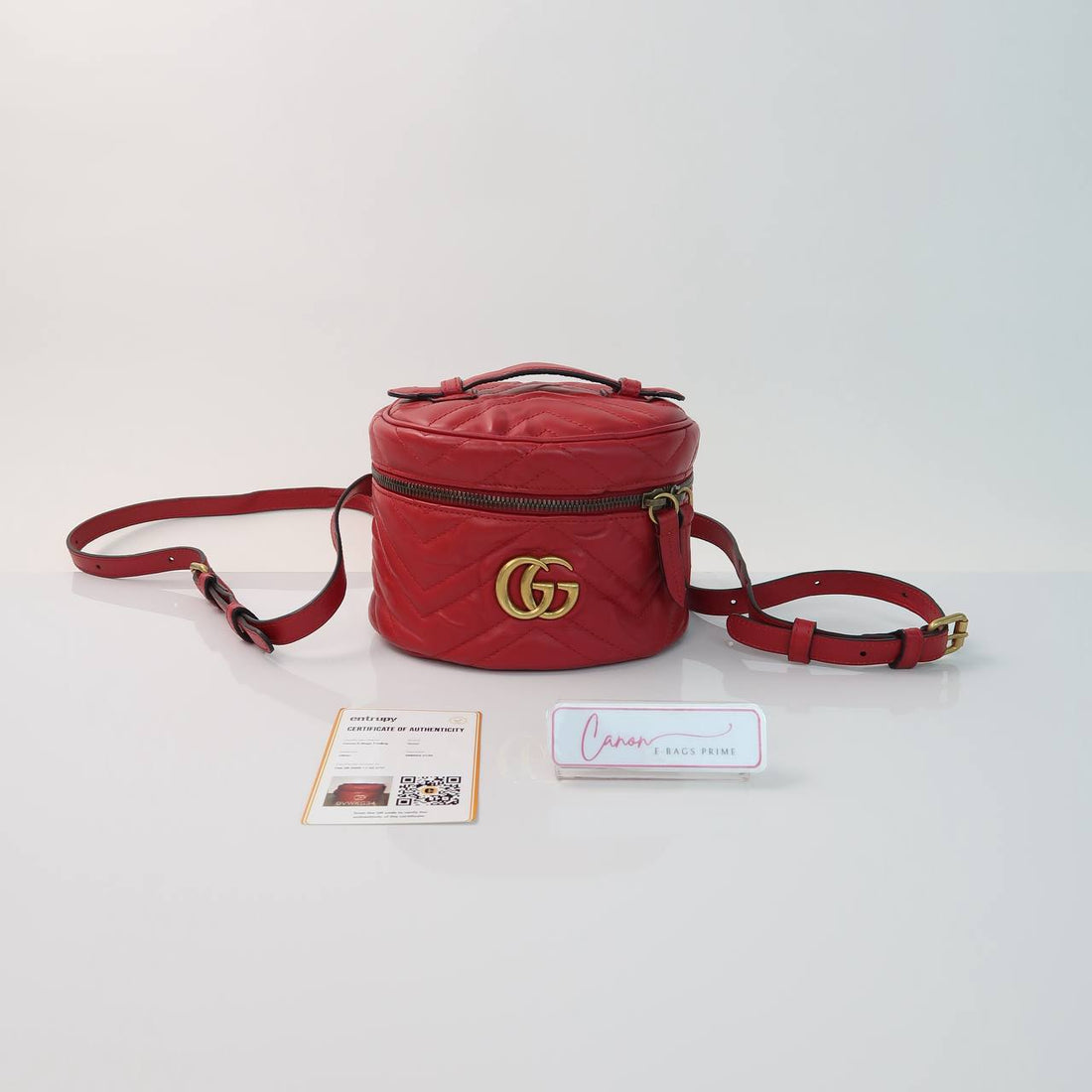 GG Marmont Round Vanity Bag