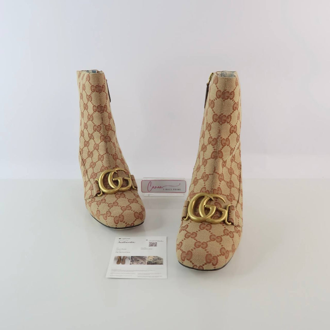 Guccissima Canvas Ankle Boots