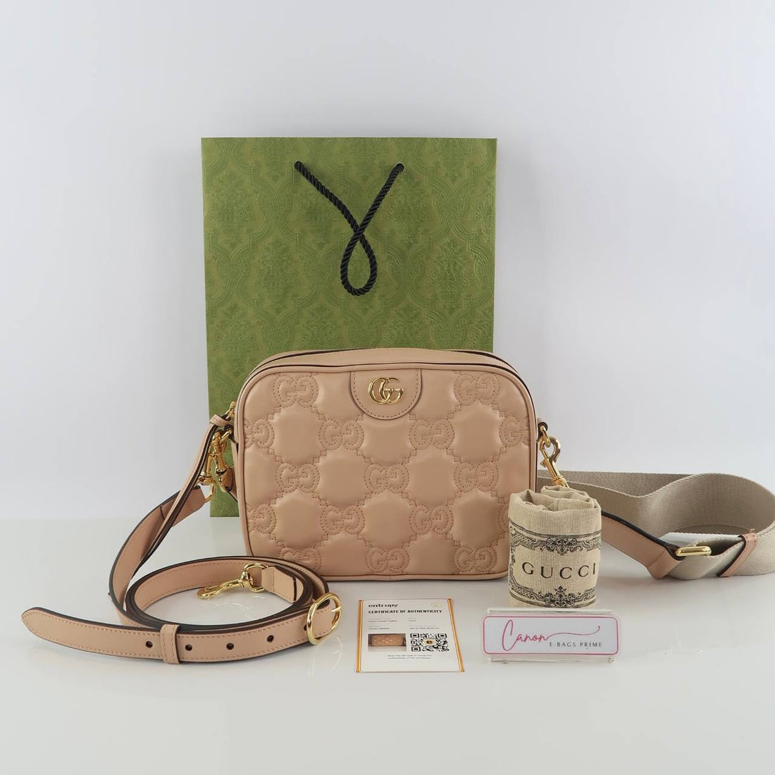GG Matelasse Leather Camera Bag