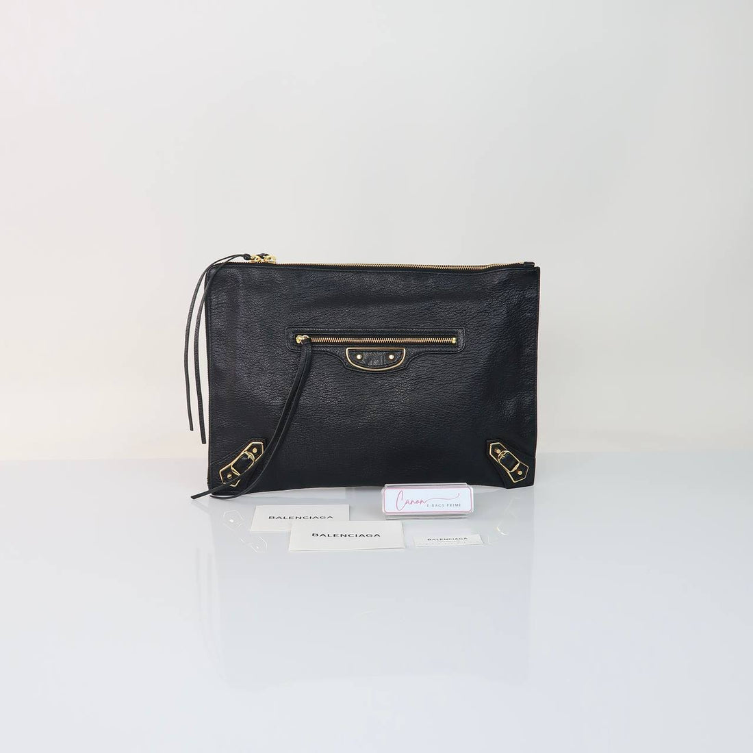 Classic Metallic Edge Clutch