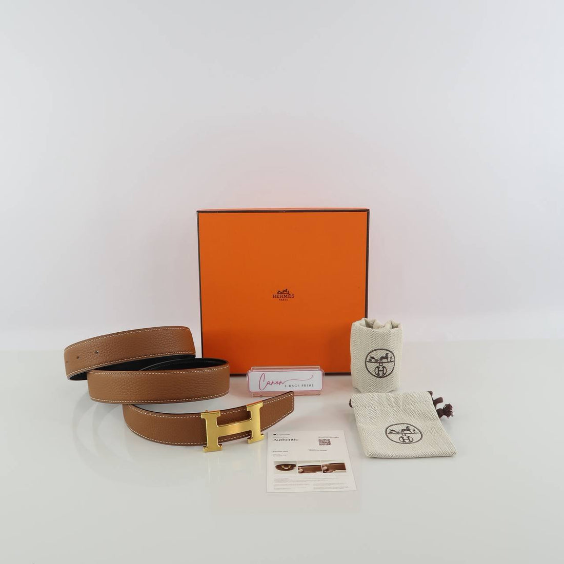 H Buckle Reversible Belt
