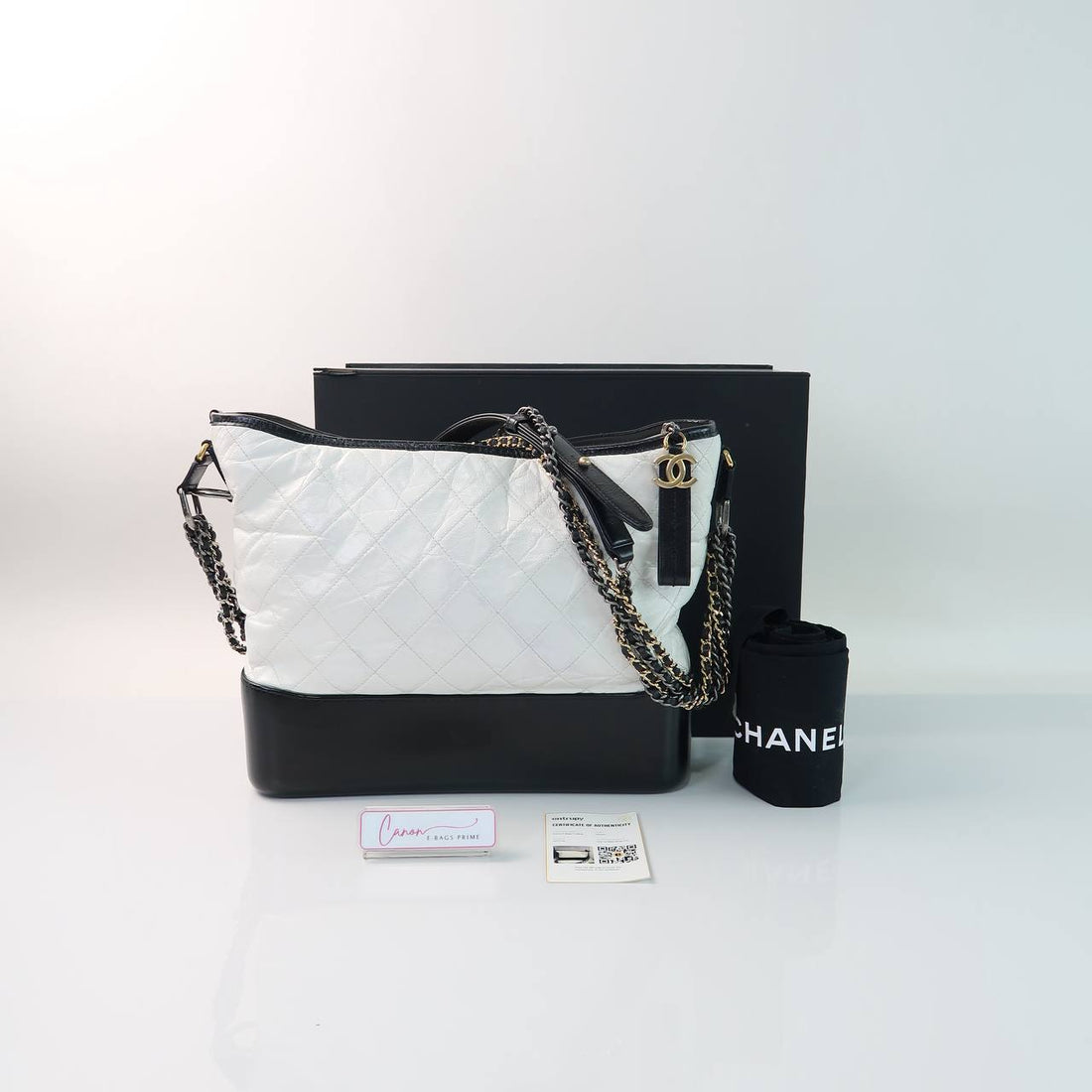 Gabrielle in Quilted Aged Calfskin Wrinkled Leather