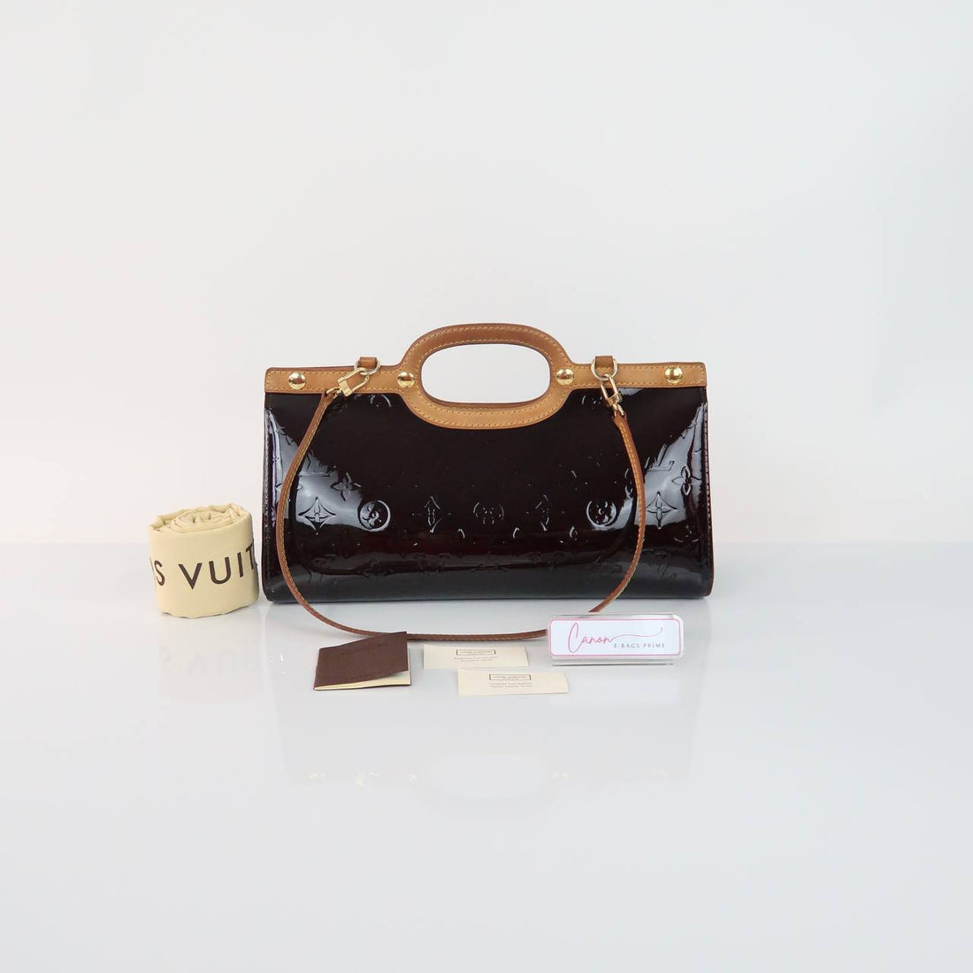 Amarante Monogram Vernis Roxbury Drive Bag
