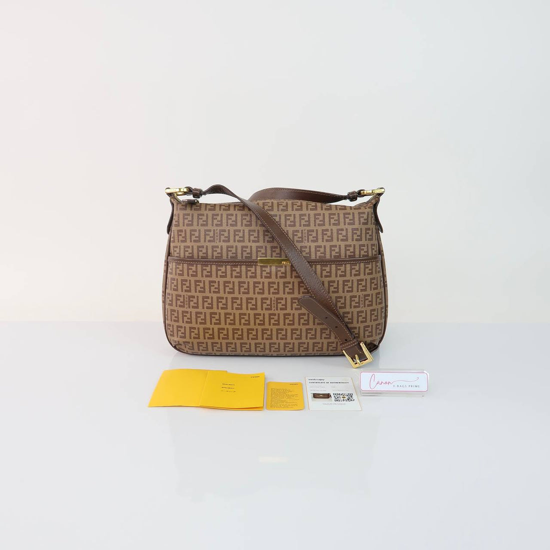 Zucchino Coated Canvas Shoulder Bag