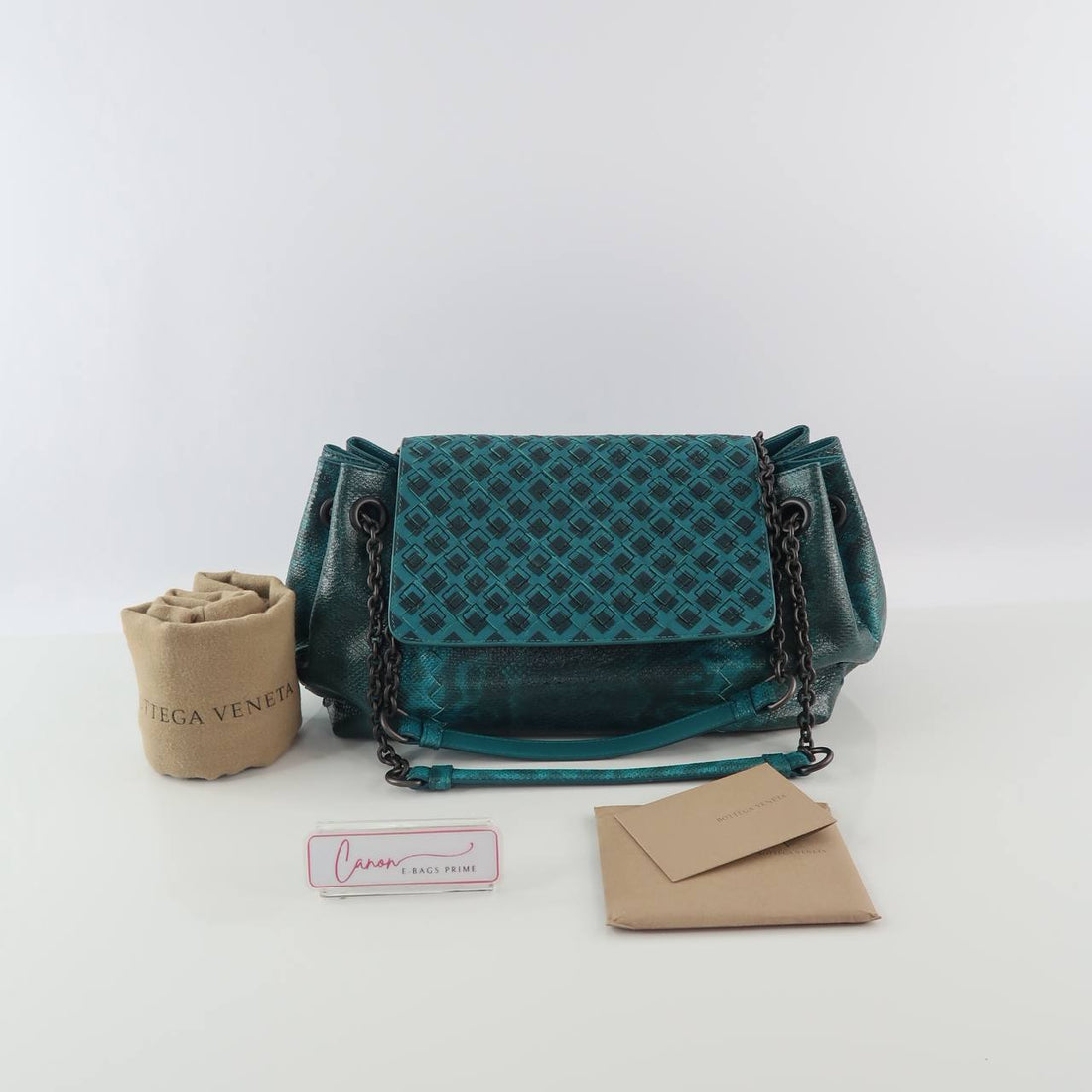 Cravatteria Flap Shoulder Bag in Lizard