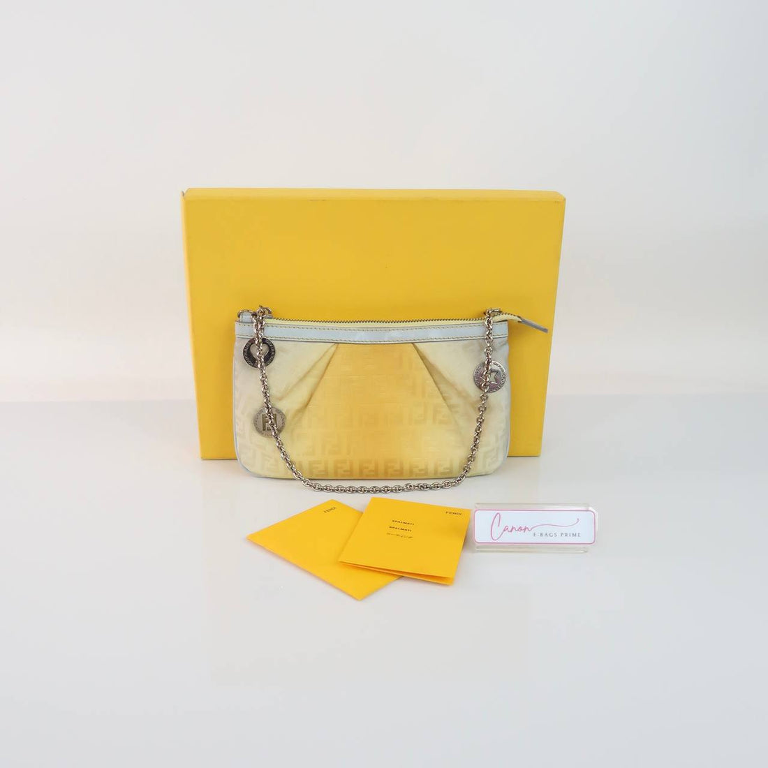 Zucchino Canvas Chain Pochette/ Accessory Pouch