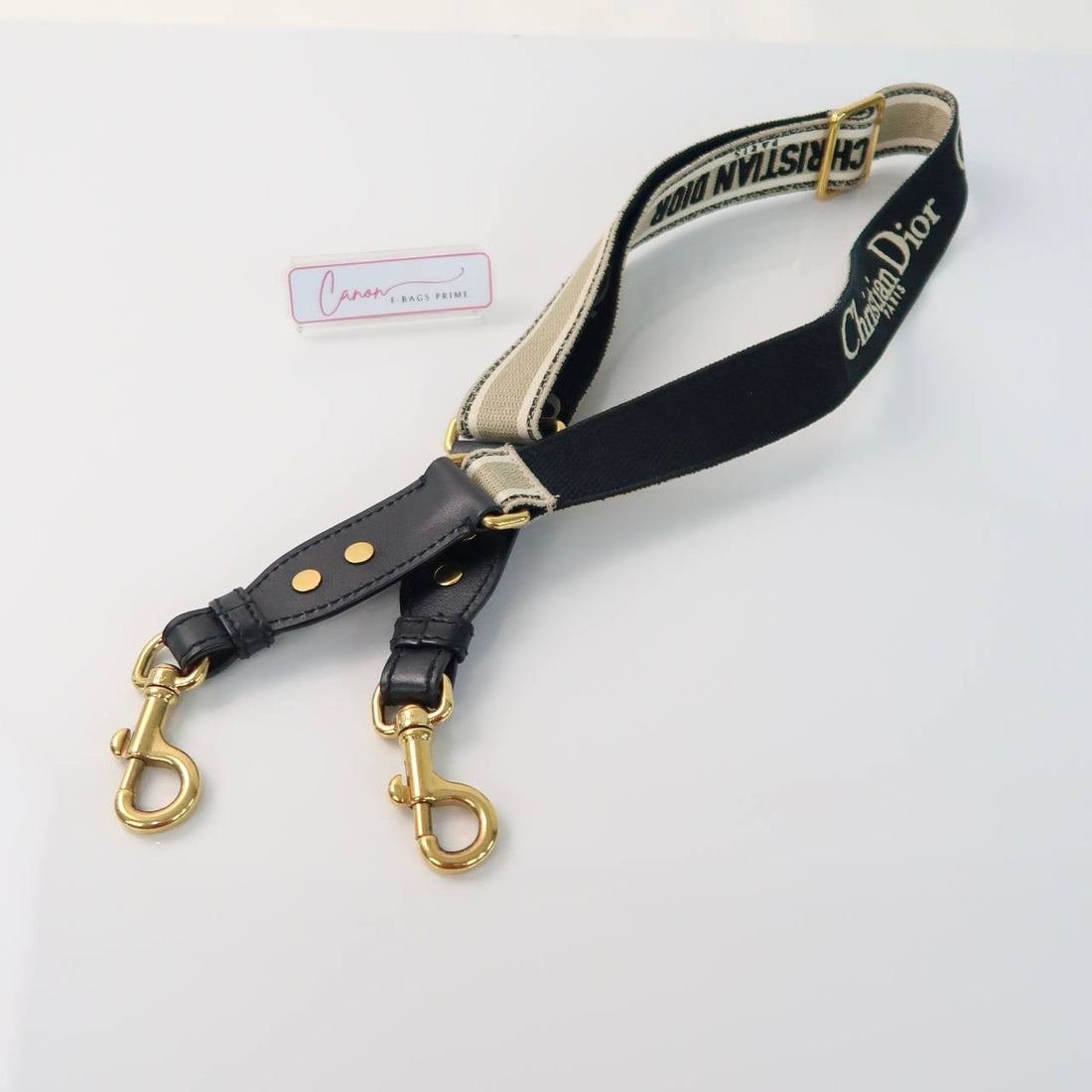 Embroidered Canvas Long Strap