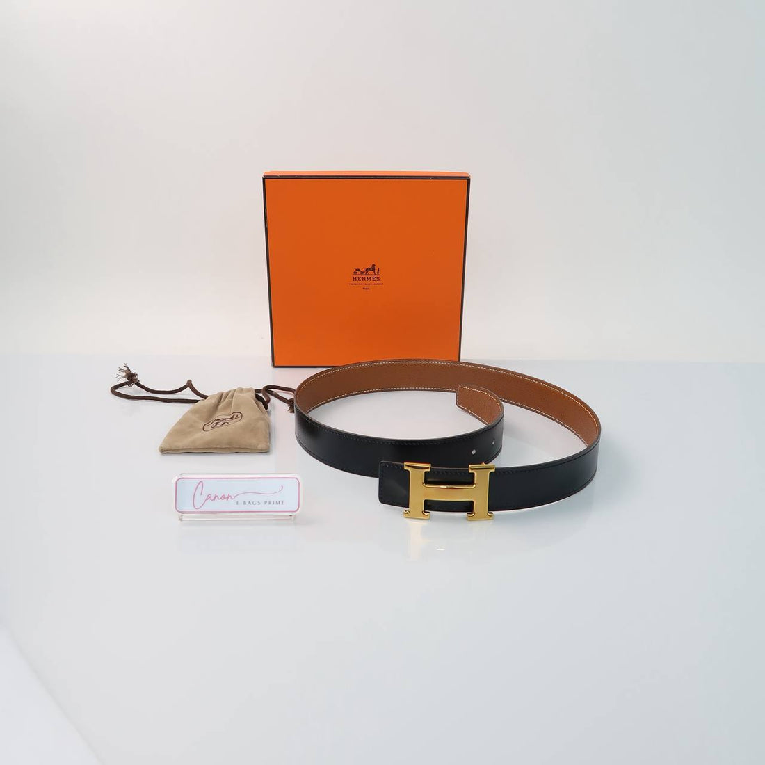 H Buckle Reversible Belt