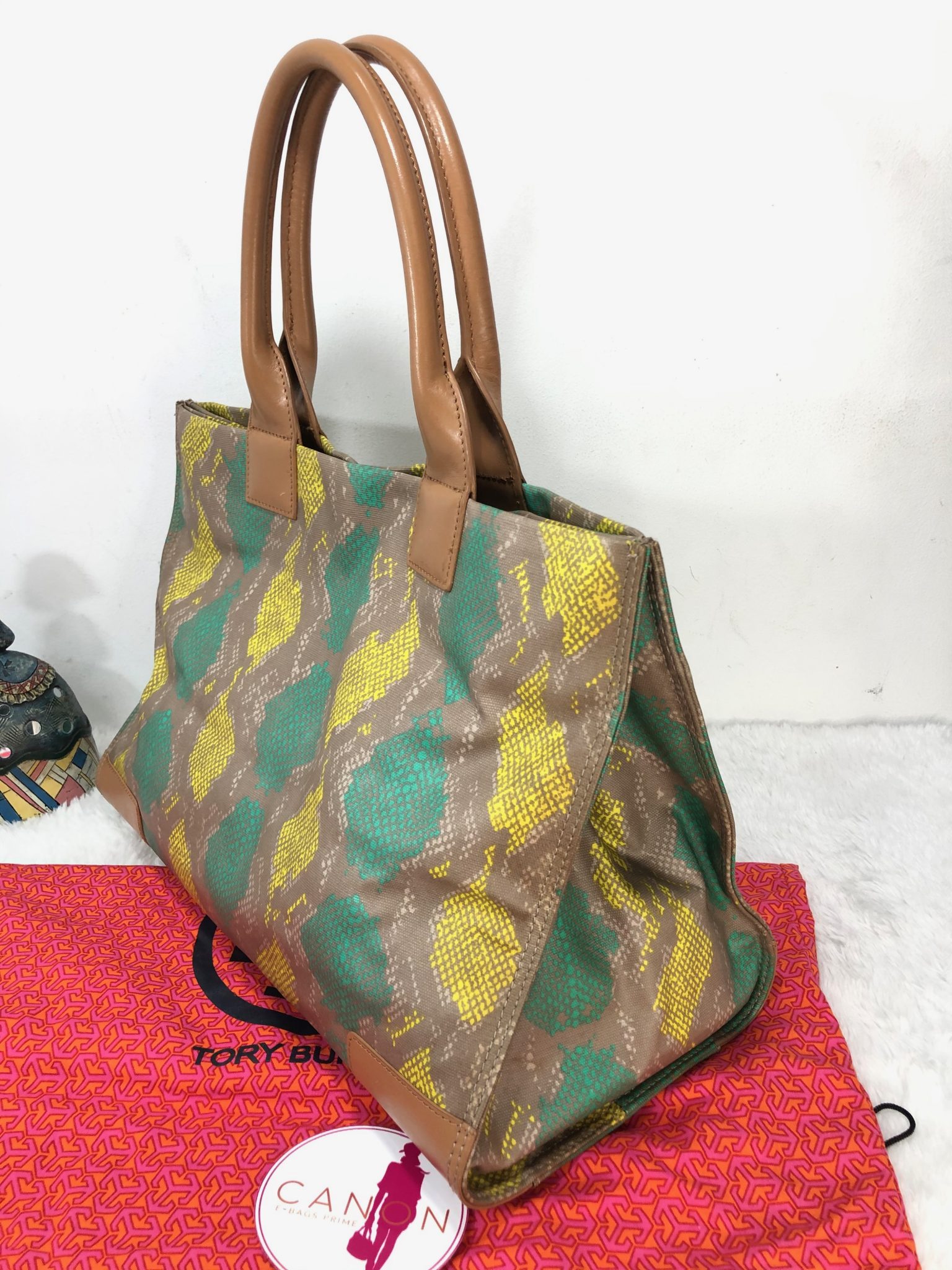 Tory Burch Ella Straw mini tote bag for Women - Multicolored in UAE