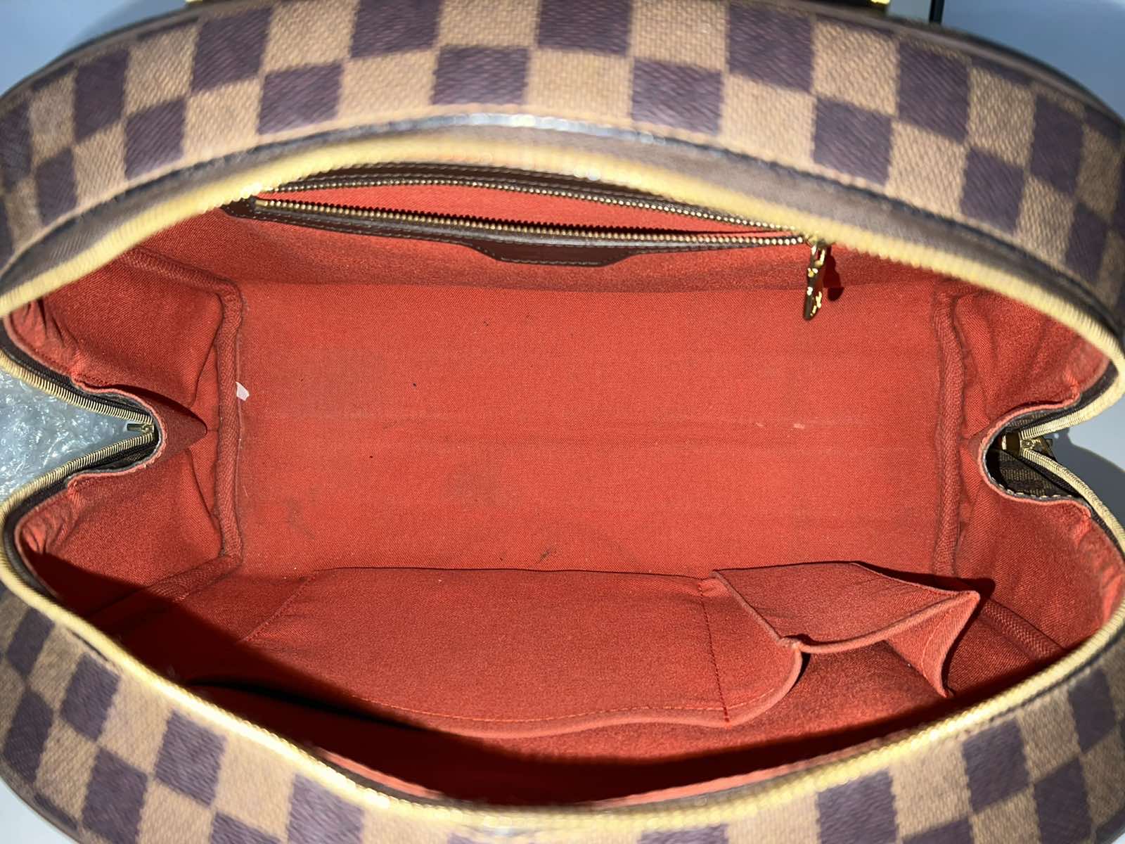 Louis Vuitton Nolita Damier Ebene Handbag used (6804)