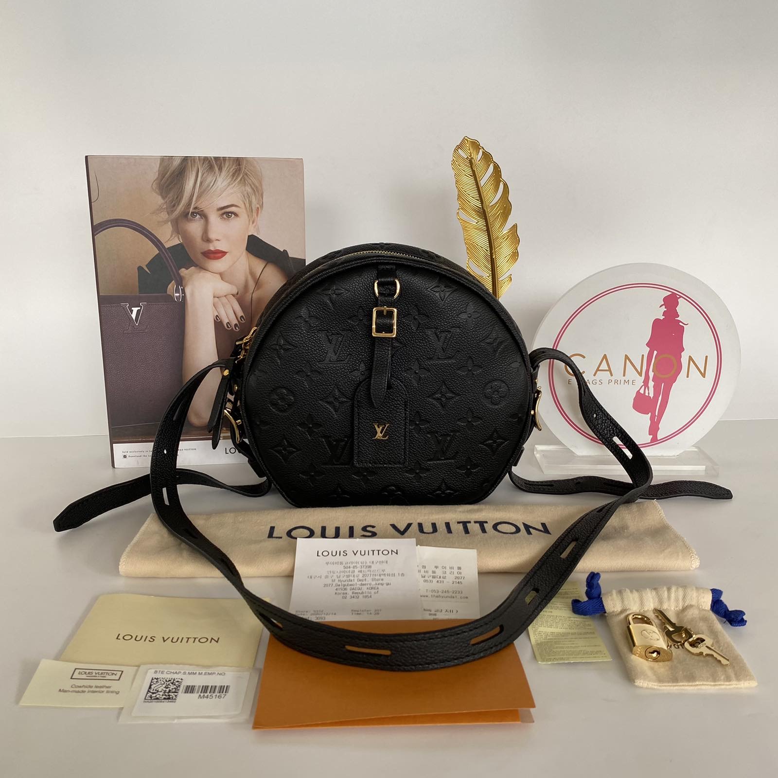 Louis Vuitton - Empreinte Boite Chapeau Souple Black Round