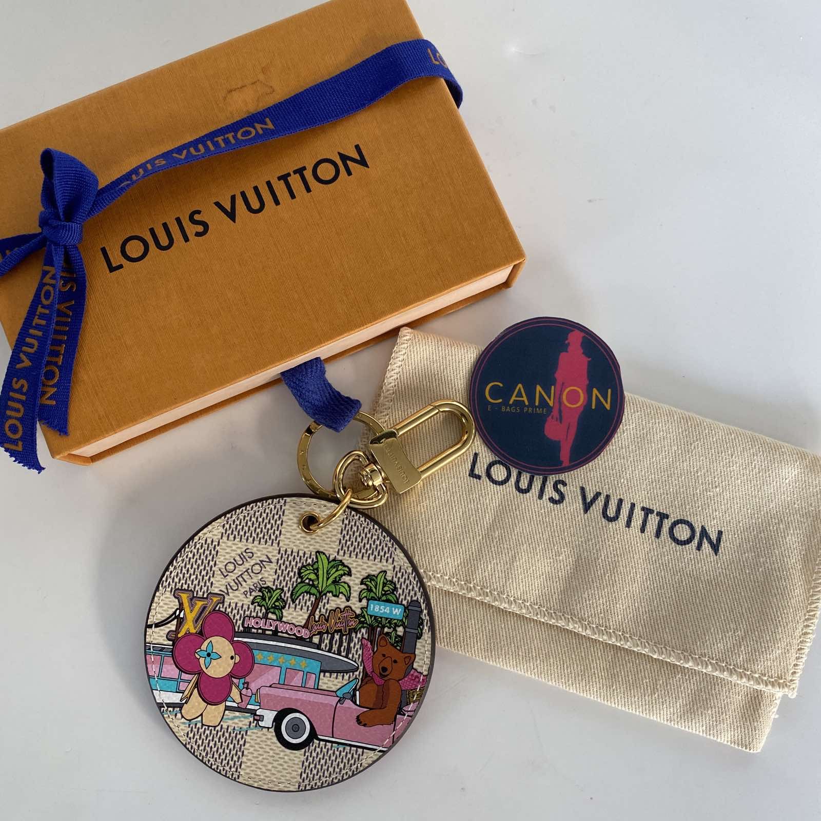 Louis Vuitton Damier azur Christmas Animation Hollywood bag charm