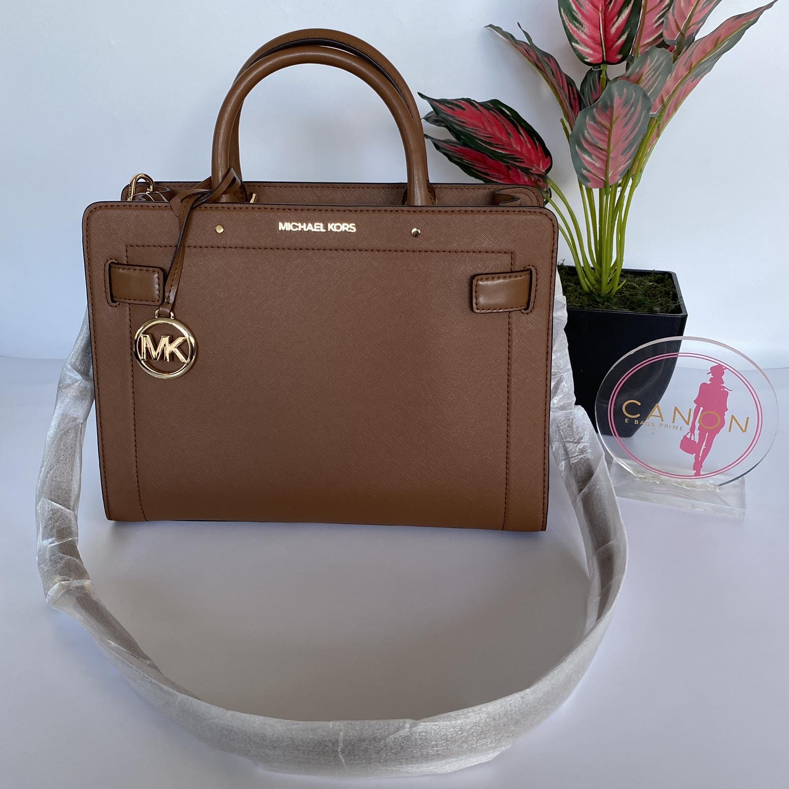 Michael Kors Women Handbag Rayne Medium Satchel Leather - Color