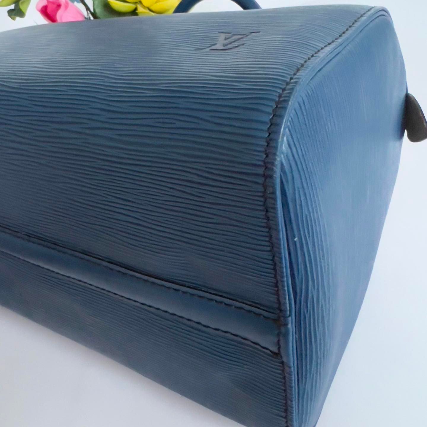 Louis Vuitton Epi Leather Speedy 30 Blue. Made in France. DC: VI0951 -  Canon E-Bags Prime