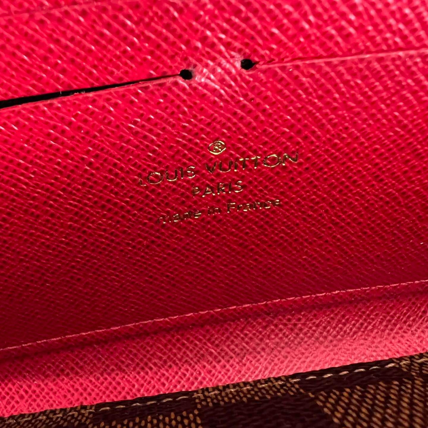 Louis Vuitton Clémence Wallet Cherry Damier Ebene