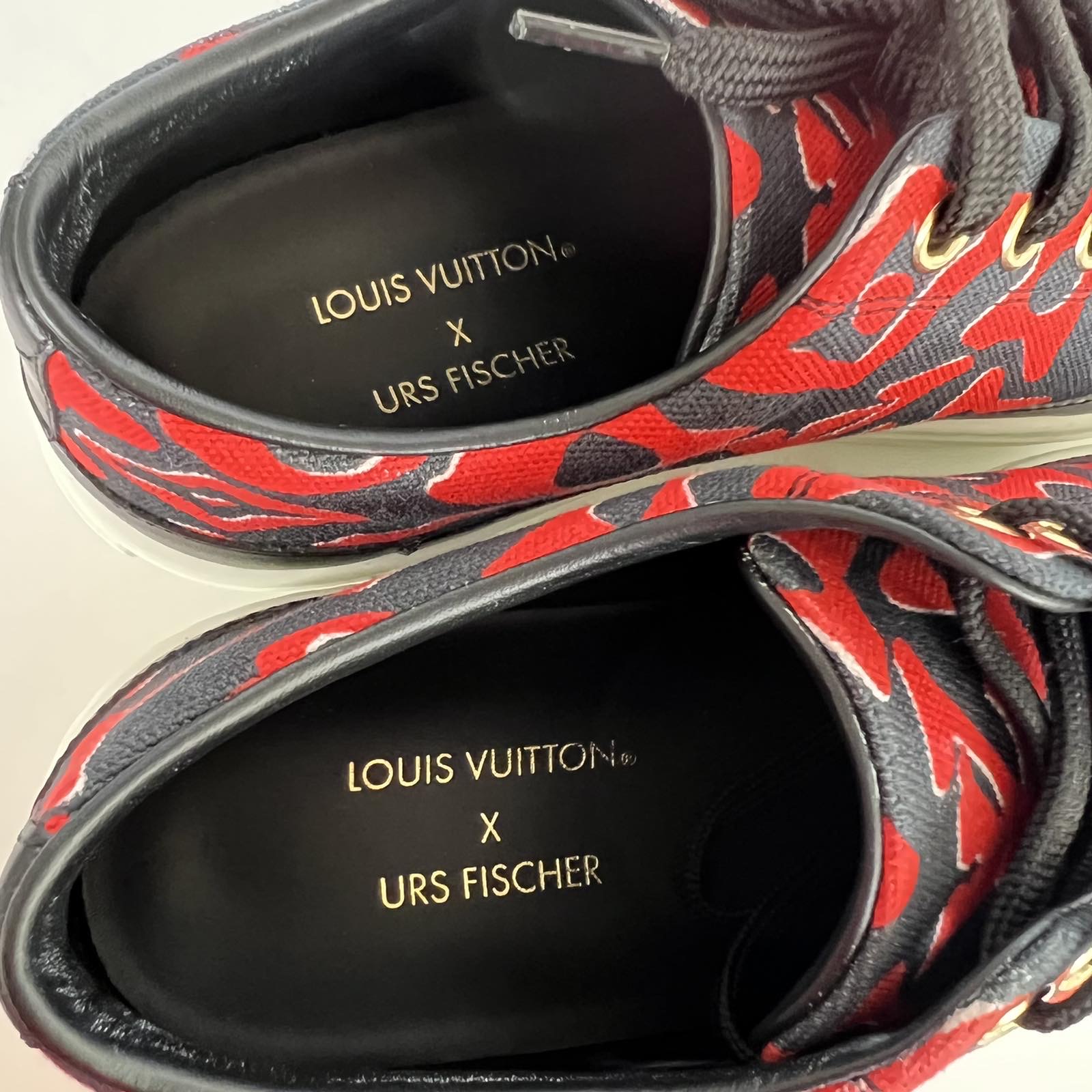 LOUIS VUITTON X UF Calfskin Tufted Monogram Stellar Sneaker Boots
