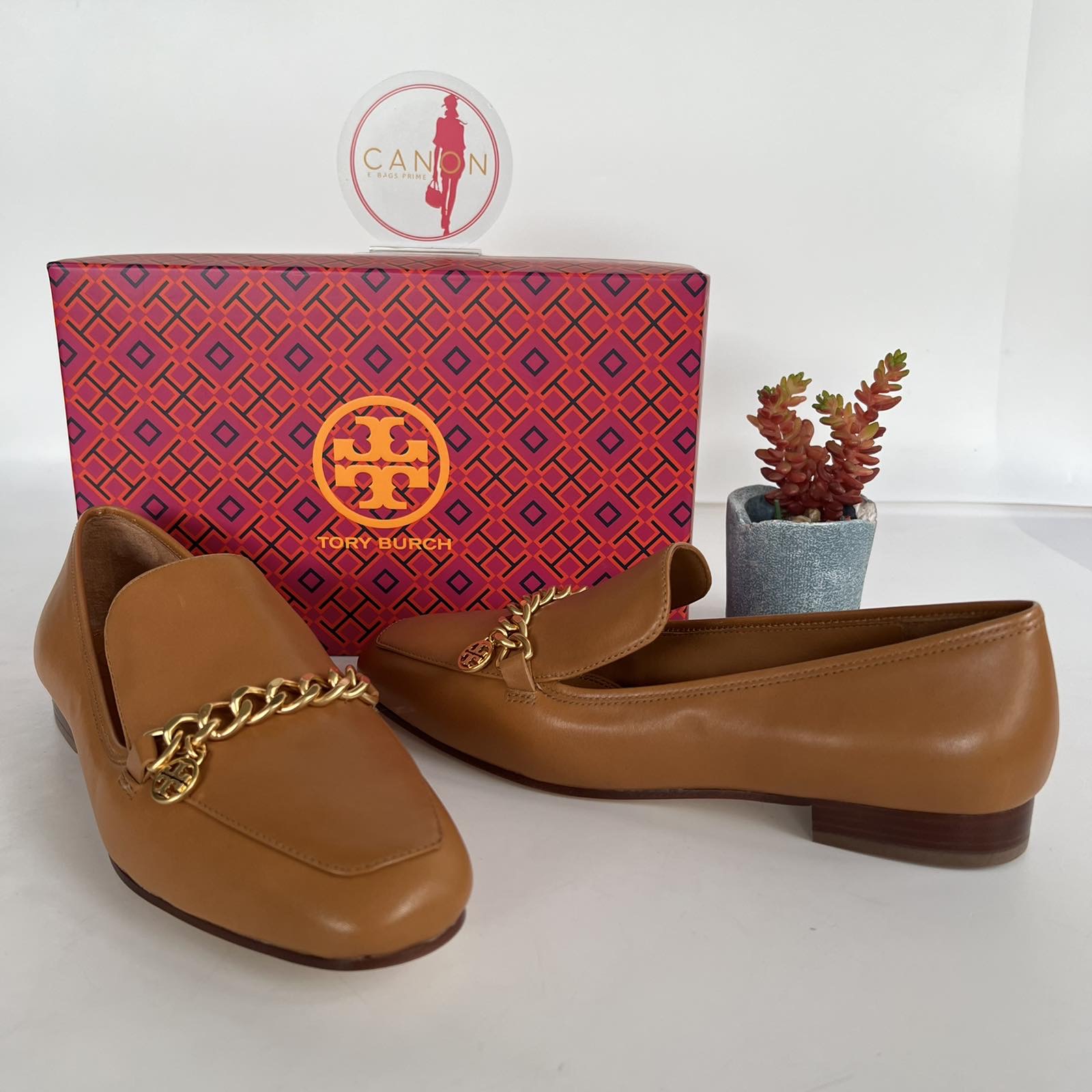 Tory Burch Benton 20mm Charm Loafers Calf Leather Ambra. Men's size 8. Made  in Vietnam. - Canon E-Bags Prime
