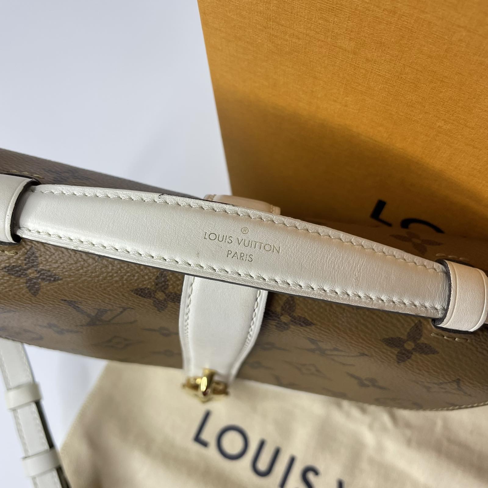 Louis Vuitton Chantilly Lock Handbag Reverse Monogram Canvas and Leather  Brown 5347810