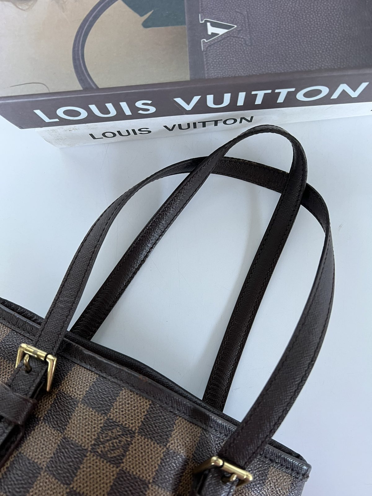 Review Louis Vuitton Marais Petit Bucket Damier Ebene english 