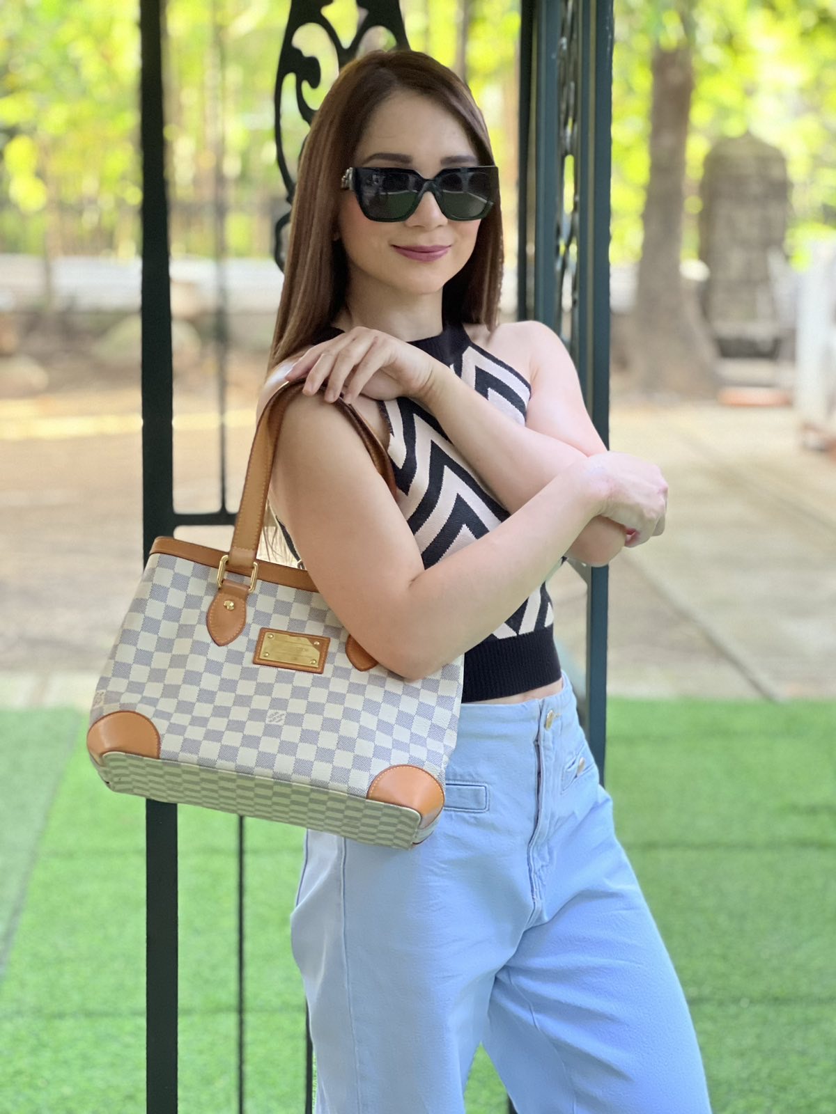 Buy Authentic, Preloved Louis Vuitton Damier Ebene Hampstead MM Brown Bags  from Second Edit by Style Theory