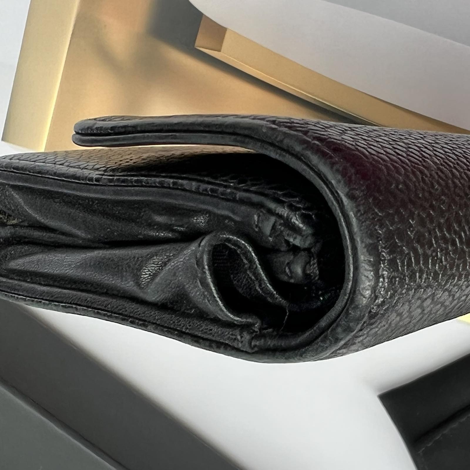 CHANEL Long Wallet Leather Black Unisex wa978