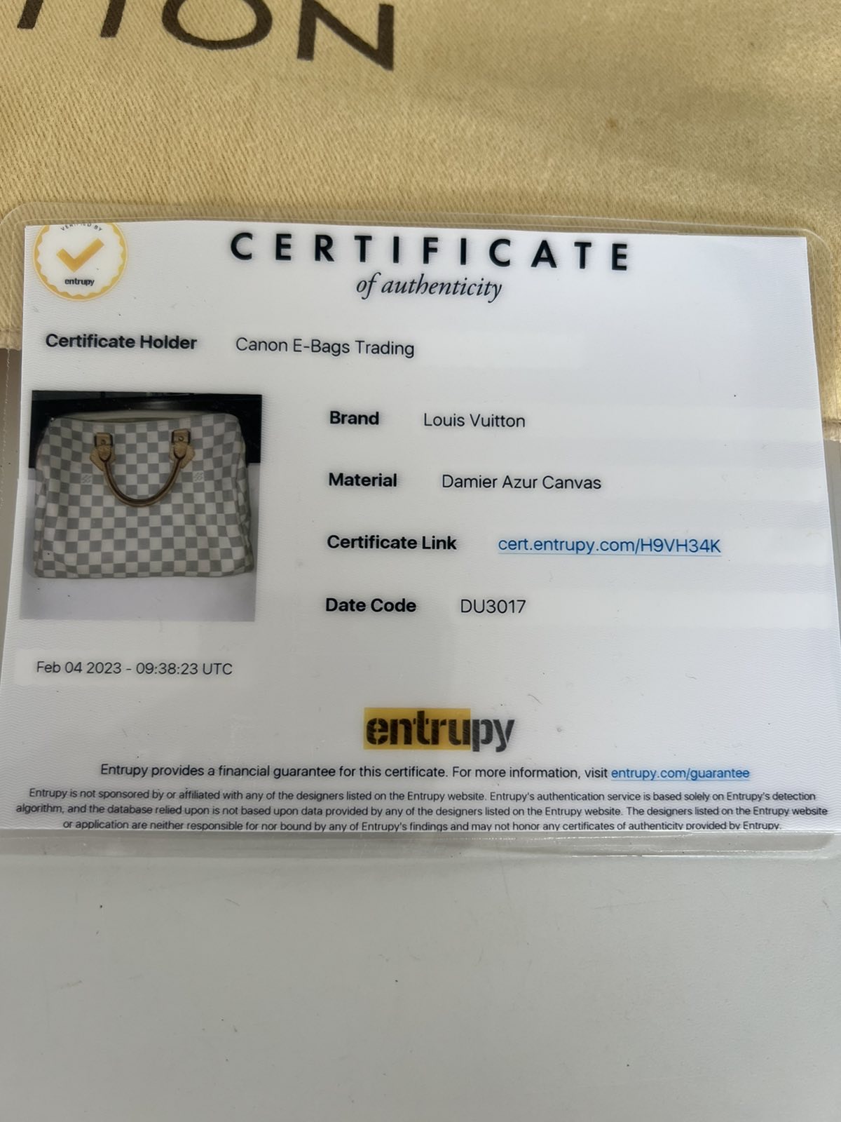 Comment obtenir un certificat dauthenticité Louis Vuitton 