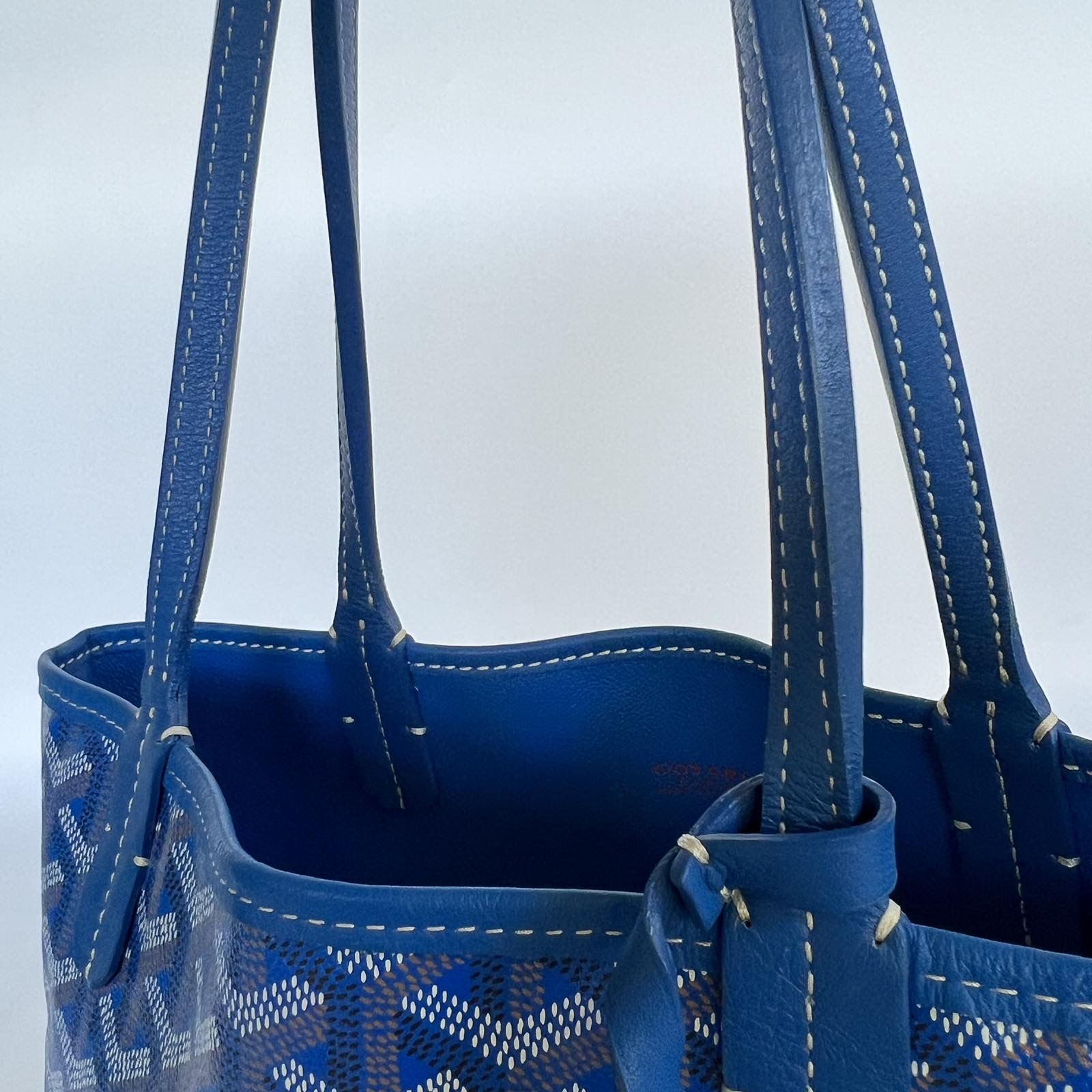 Goyard Goyardine Mini Anjou w/ Pouch - Blue Handle Bags, Handbags -  GOY35419