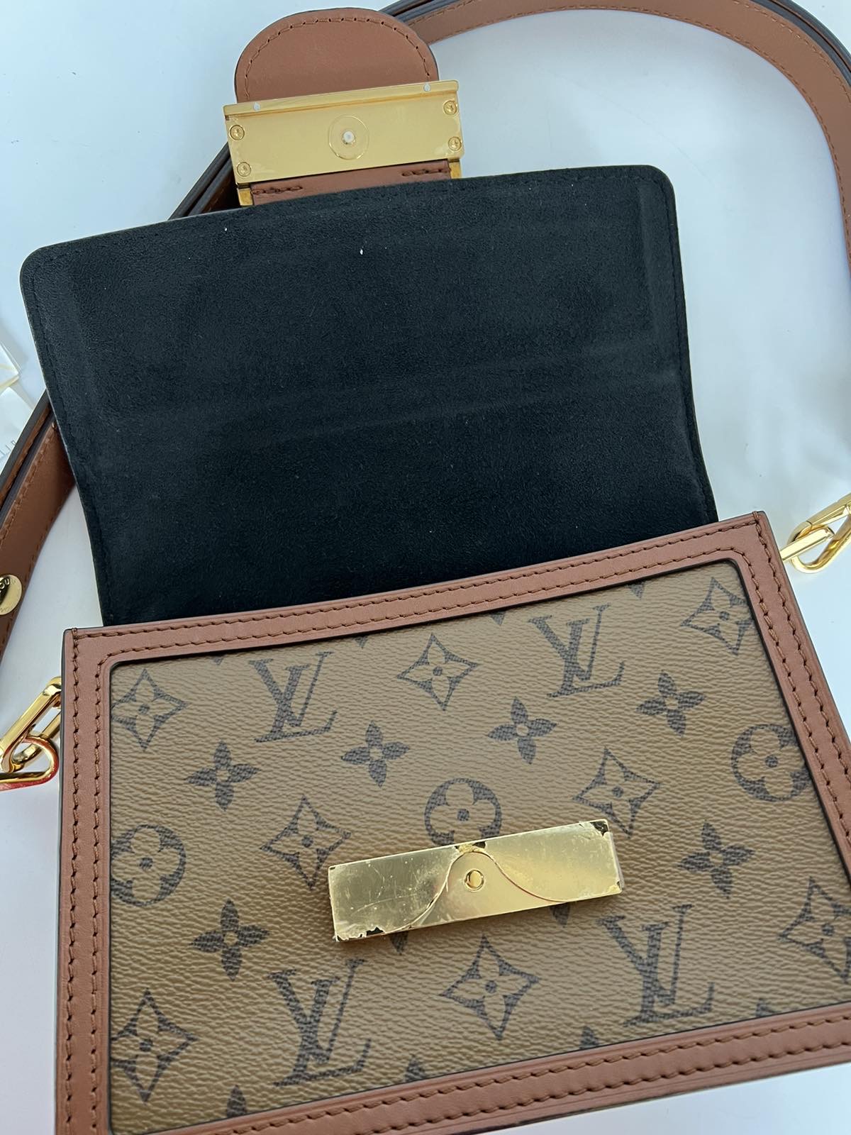 Louis Vuitton Handbag Lv Dauphine Lock Monogram 144 (J1382) - KDB Deals