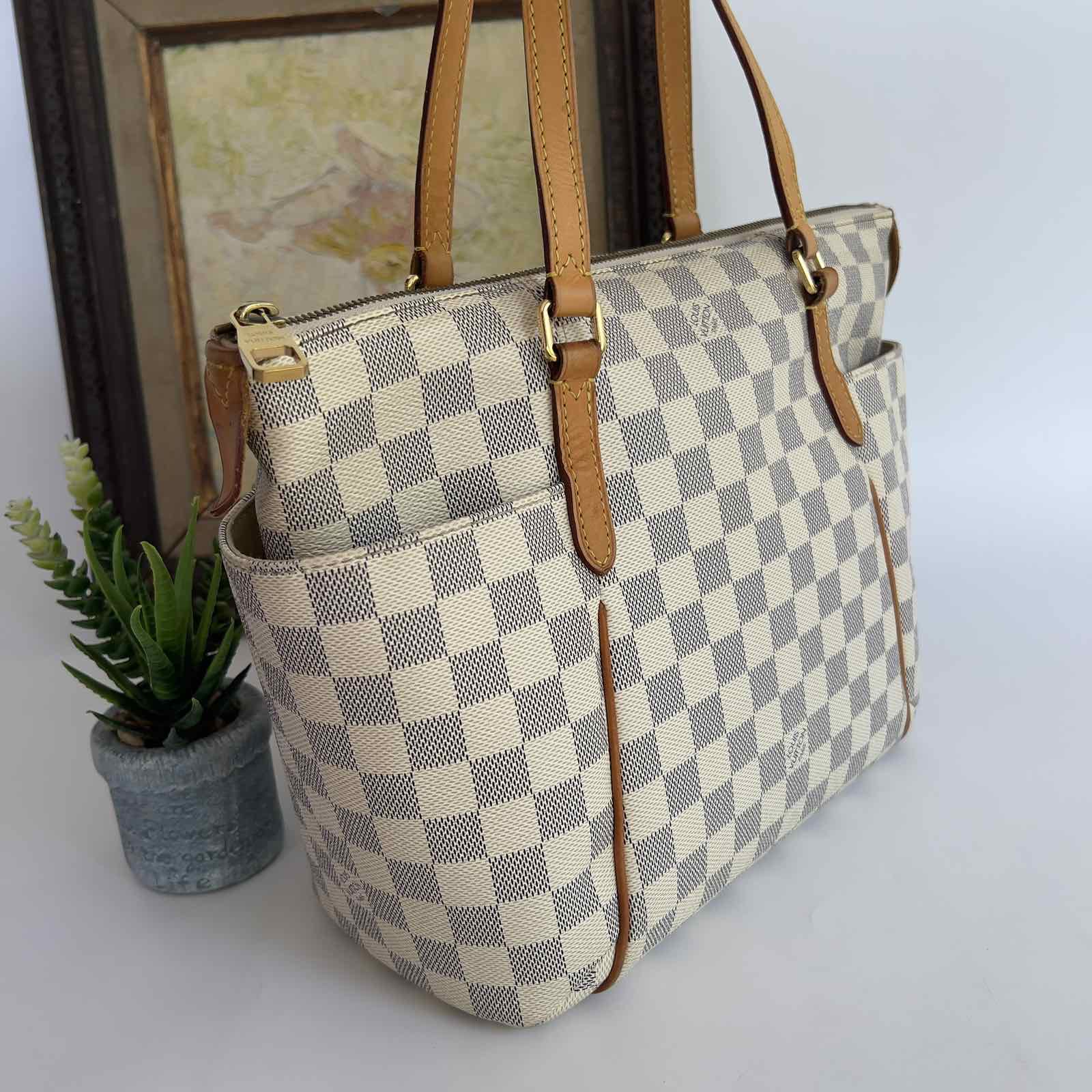 Louis Vuitton Damier Azur Canvas and Leather Totally PM Bag Louis Vuitton