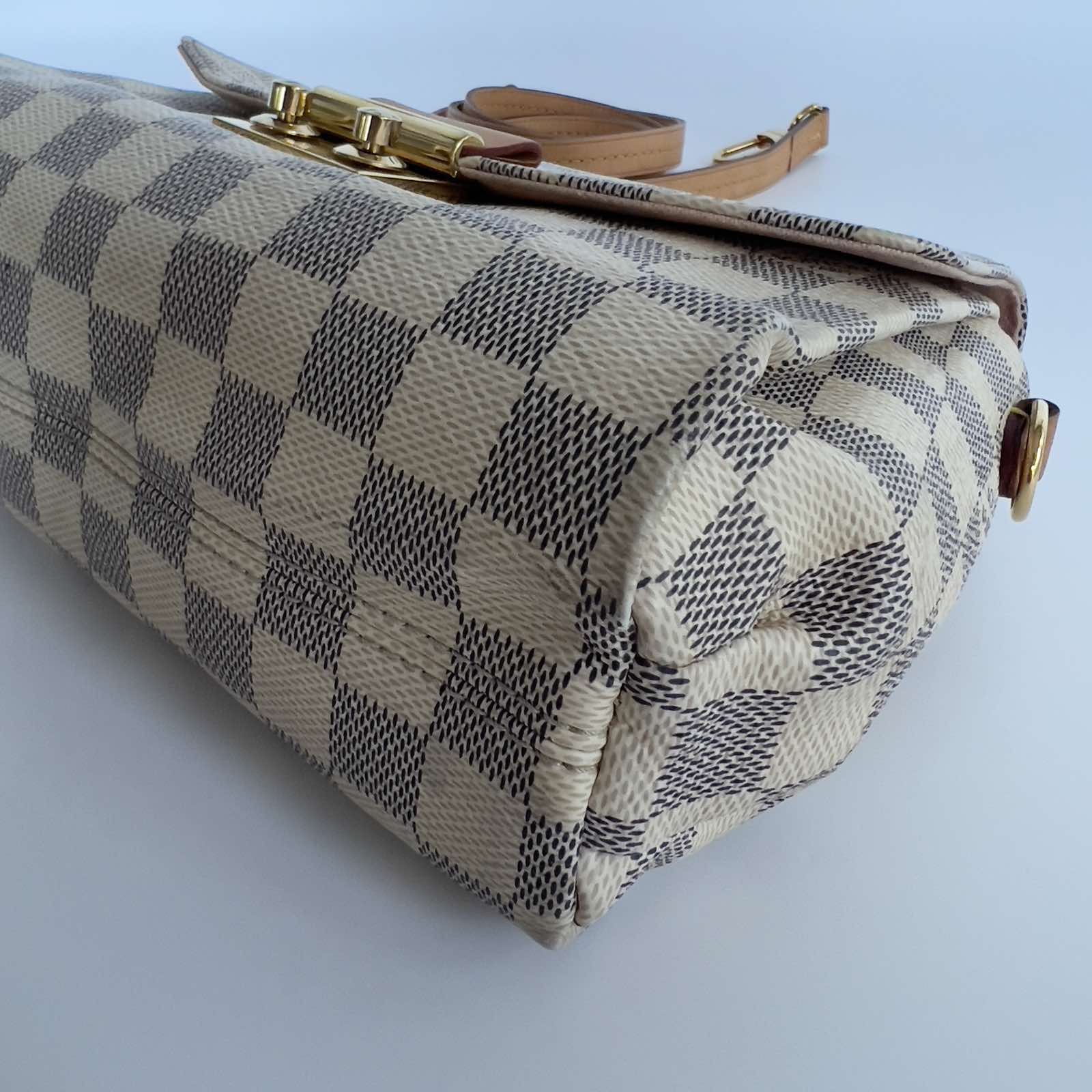 Louis Vuitton Damier Azur Croisette. DC: TR4117. Made in France. With long  strap & dustbag ❤️