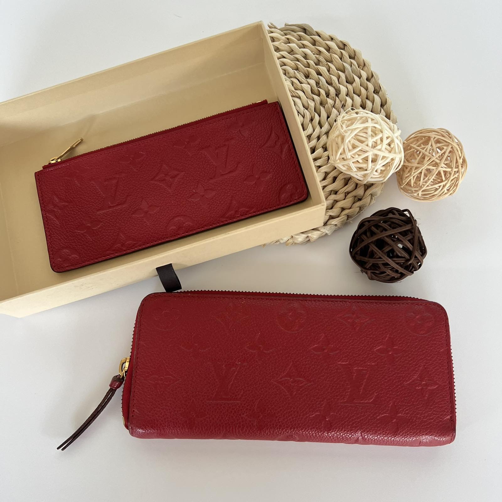 Louis Vuitton Empreinte Rouge Red Long Zippy Wallet. DC: TN5114. Made in  France. With insert, dustbag & box ❤️ - Canon E-Bags Prime