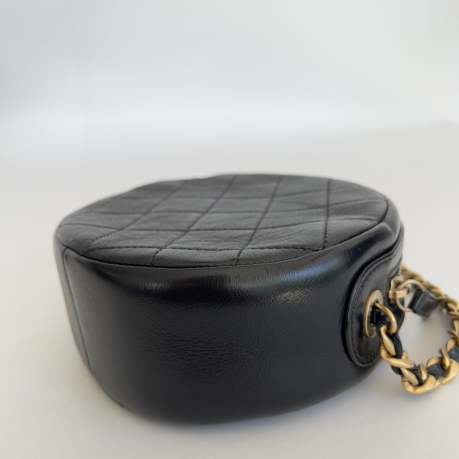 chanel mini black purse