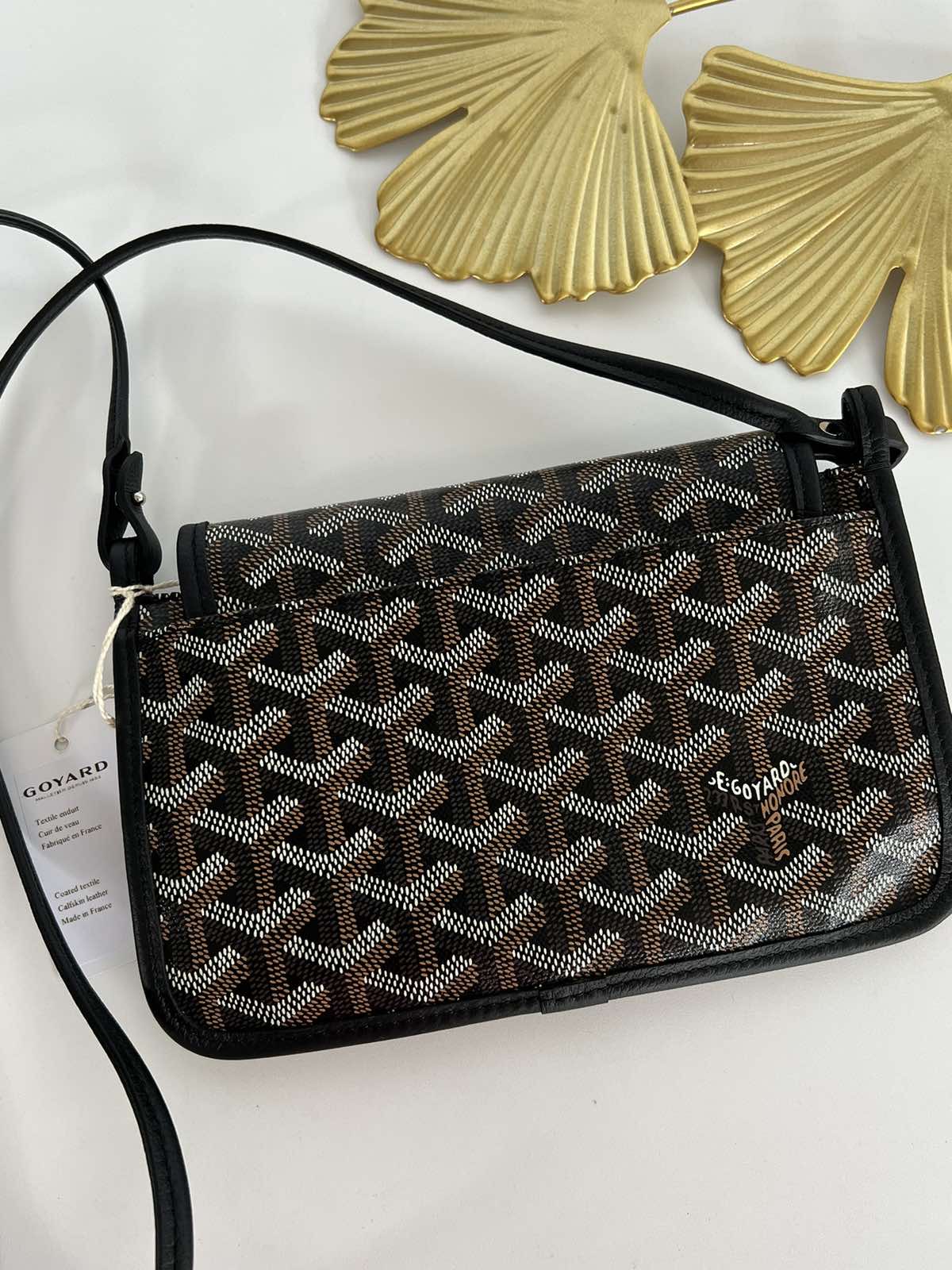 Goyard Black Plumet Wallet Clutch/Crossbody Bag. Made in France. With care  card, dustbag & certificate of authenticity from ENTRUPY ❤️