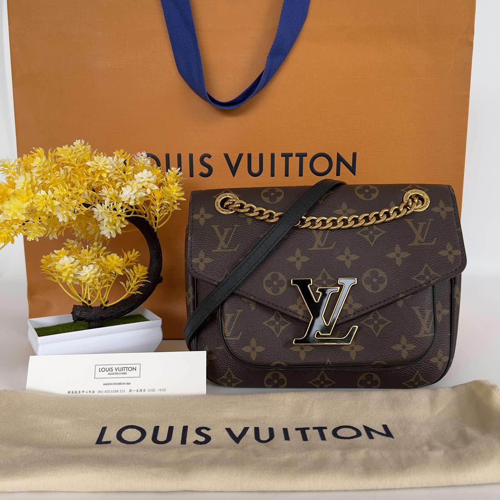 Louis Vuitton Monogram Canvas Passy. Made in France. With dustbag