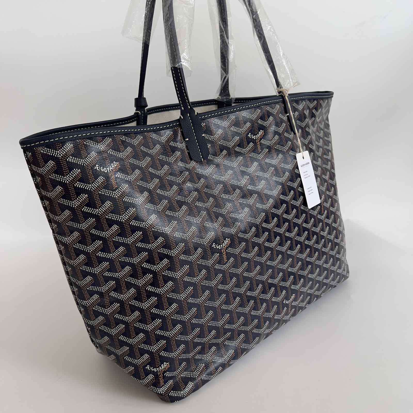 Goyard Blue St. Louis PM Tote Bag ○ Labellov ○ Buy and Sell Authentic Luxury