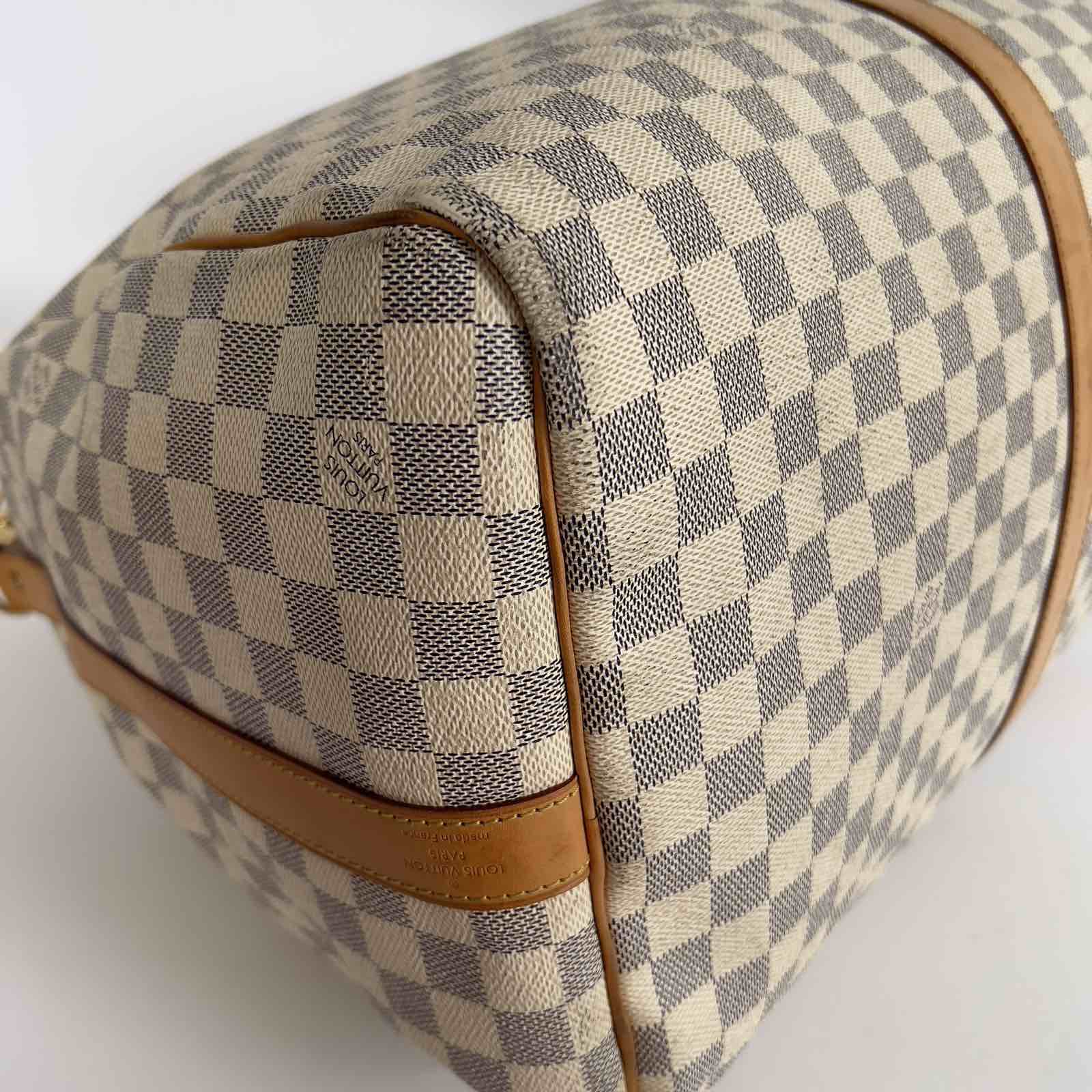 Louis Vuitton Damier Azur Keepall 55. DC: DU1141. Made in France. With long  strap & bag tag ❤️ - Canon E-Bags Prime